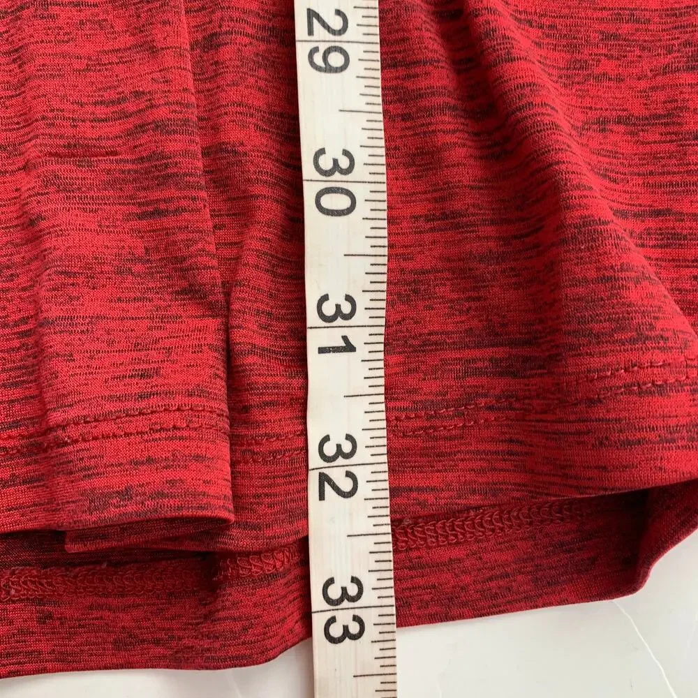 SPECKLESS Red Short Sleeve Ruffle Mini Dress Small - Picture 4 of 9
